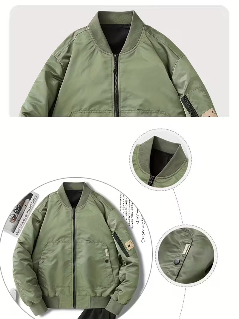 Men'S Casual Bomber Jacket